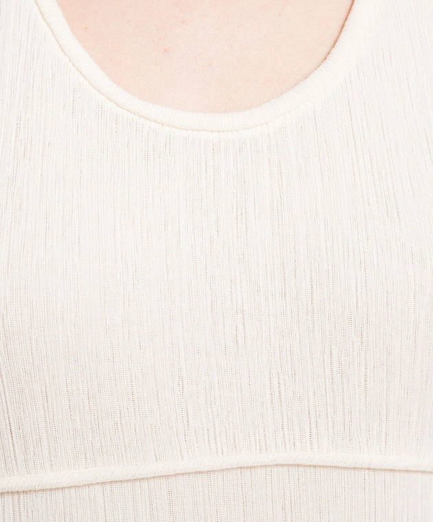 Jil Sander Beige Dress With Drapery 5 Jil Sander Beige Dress With Drapery - Image 5