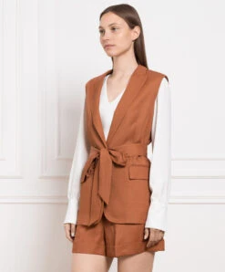 TWINSET Brown Vest 7 TWINSET Brown Vest -Summer Fashion Clothing ddf3ce32 19c1 43cb 84cd 532f669505e6