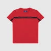 Children's Red T-shirt With Logo Embroidery