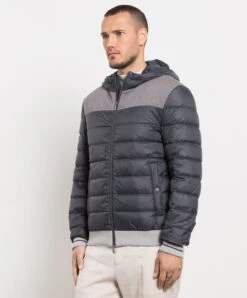 Peserico Blue Quilted Down Jacket -Summer Fashion Clothing e0884059 145e 4e2f a068 6a672220e1a6