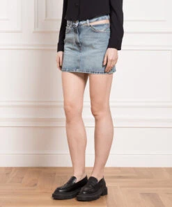 Dondup Blue Denim Mini Skirt With A Frayed Effect 7 Dondup Blue Denim Mini Skirt With A Frayed Effect -Summer Fashion Clothing e088a80b 14cf 4a2d a383 5b6f27d0708f