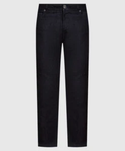 Black Jeans With Logo Embroidery