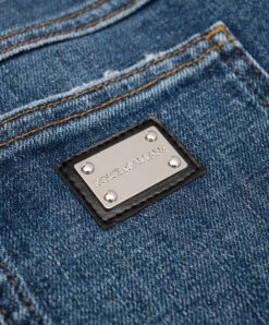 Dolce & Gabbana Children's Blue Jeans With Logo -Summer Fashion Clothing e1a3a2fd f686 42e5 b905 d6294a428960