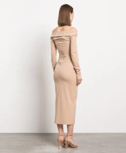 Dolce & Gabbana Beige Dress With Drapery -Summer Fashion Clothing e1abc37c cf3e 489e a483 e72d0cd07a88