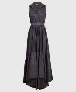 Peserico Gray Maxi Dress