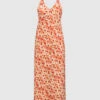 Max Mara Alvaro Dress-combination Made Of Silk In A Floral Print