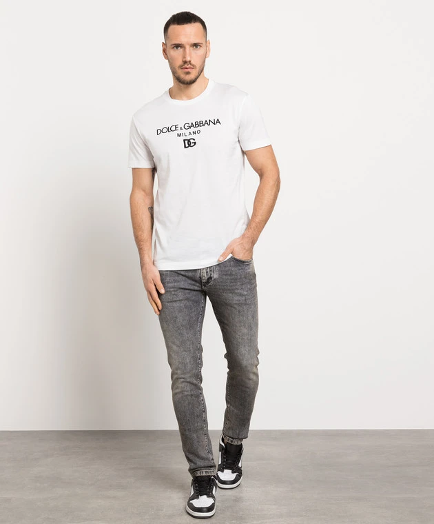 Dolce & Gabbana Gray Slim Jeans With A Vintage Effect 2 Dolce & Gabbana Gray Slim Jeans With A Vintage Effect - Image 2
