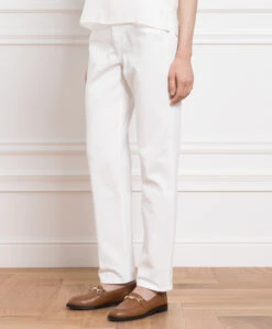Kiton White Jeans With Logo Embroidery -Summer Fashion Clothing e4f5ad2d e971 4127 a9dd 7a08c86c48db