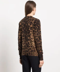 Dolce & Gabbana Brown Leopard Print Cashmere Jumper 8 Dolce & Gabbana Brown Leopard Print Cashmere Jumper -Summer Fashion Clothing e5dedd80 6be1 4c2a 9ade 3c63ed234de1
