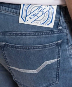 Blue Denim Shorts With A Distressed Effect -Summer Fashion Clothing e5f4bf1a d7cc 414e adeb 0d14303a4f7f