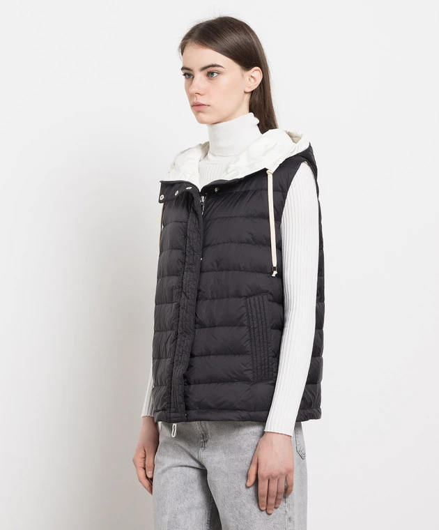 Cervos Black Down Vest 3 Cervos Black Down Vest - Image 3