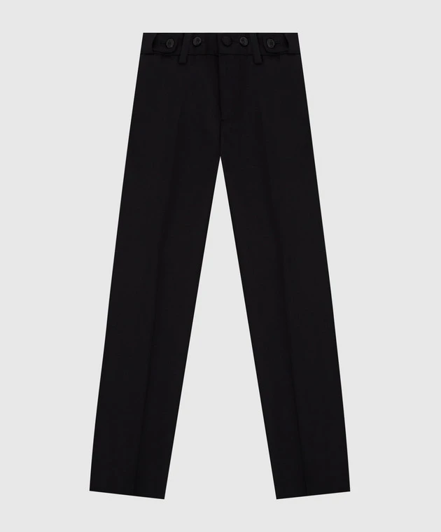 Children's Black Wool Trousers 1 Children's Black Wool Trousers