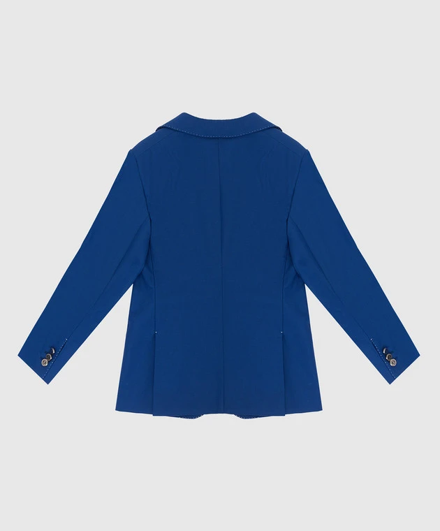 Children's Blue Wool Jacket 2 Children's Blue Wool Jacket - Image 2