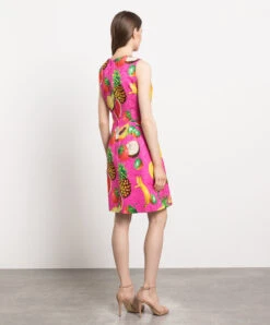 Dolce & Gabbana Pink Dress In A Print -Summer Fashion Clothing e90cb84b 2f67 45ac a988 09a5813001b7