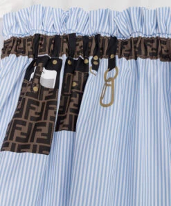 FENDI Baby Blue Striped Dress -Summer Fashion Clothing e969e052 17d6 416f a52b 93849af8685d