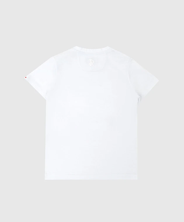 Children's White T-shirt With Embroidery 2 Children's White T-shirt With Embroidery - Image 2