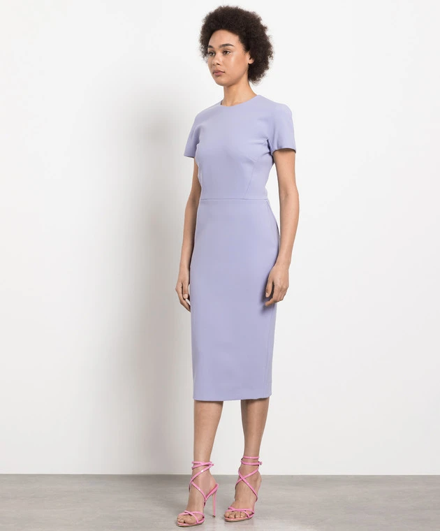 Victoria Beckham Purple Sheath Dress 3 Victoria Beckham Purple Sheath Dress - Image 3