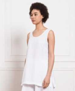 White Linen Top -Summer Fashion Clothing ec1c621f 4e8d 4082 bc52 b2a72a4aa766