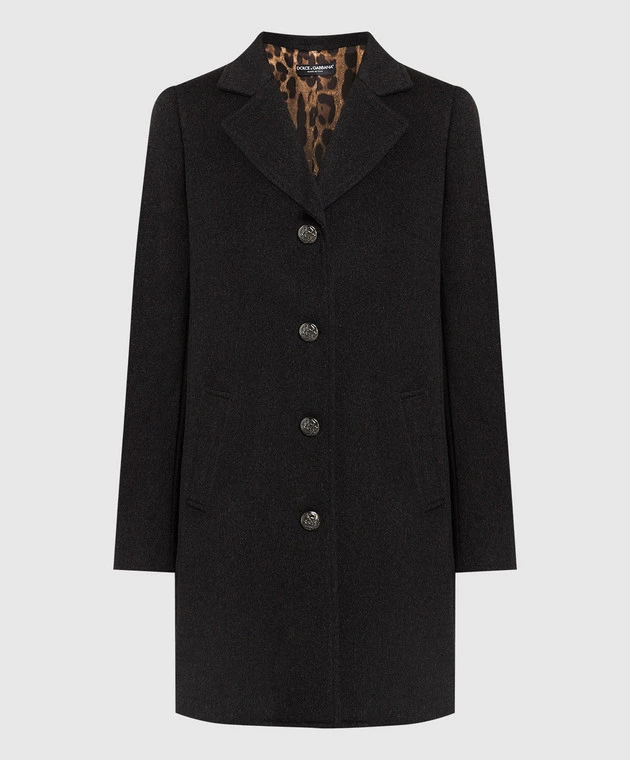 Dolce & Gabbana Gray Wool And Cashmere Coat 1 Dolce & Gabbana Gray Wool And Cashmere Coat