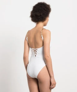 White Swimsuit Ninetta With Chains -Summer Fashion Clothing eee950ff dd01 47b2 b453 d835e1641da4