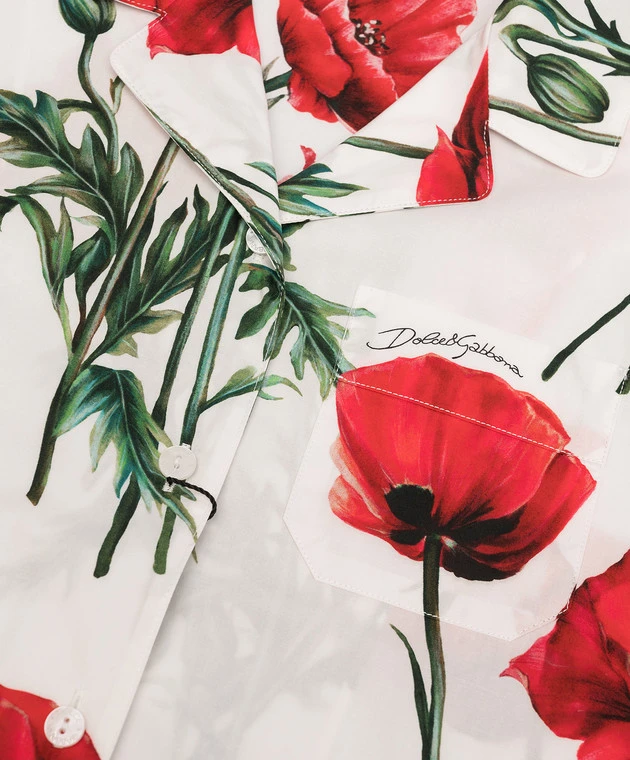 Dolce & Gabbana Children's White Shirt With Happy Garden Print 3 Dolce & Gabbana Children's White Shirt With Happy Garden Print - Image 3