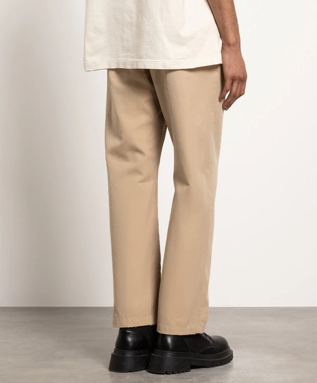 Palm Angels Brown Pants With Logo Print 4 Palm Angels Brown Pants With Logo Print - Image 4