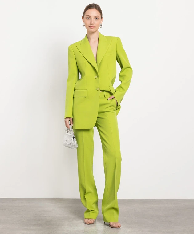Michael Kors Green Pants Made Of Wool 2 Michael Kors Green Pants Made Of Wool - Image 2