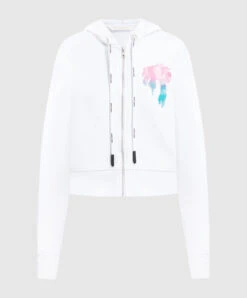 Palm Angels I Love PA White Sports Jacket