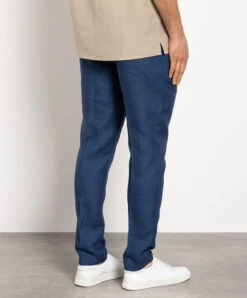 Blue Linen Chinos -Summer Fashion Clothing f05ec6ee a5b8 4481 b0bb 91a1792f1927
