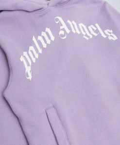 Palm Angels Baby Purple Dress With Logo Print -Summer Fashion Clothing f0b6c79f f402 4420 a991 940d7da40fbd