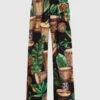 Dolce & Gabbana Printed Silk Pants