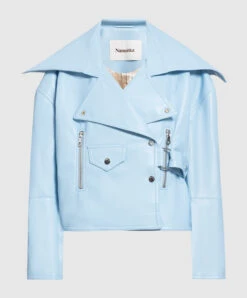 Nanushka Ado Blue Jacket