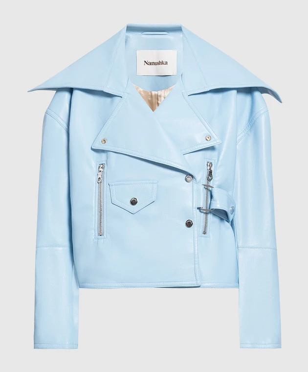Nanushka Ado Blue Jacket 1 Nanushka Ado Blue Jacket