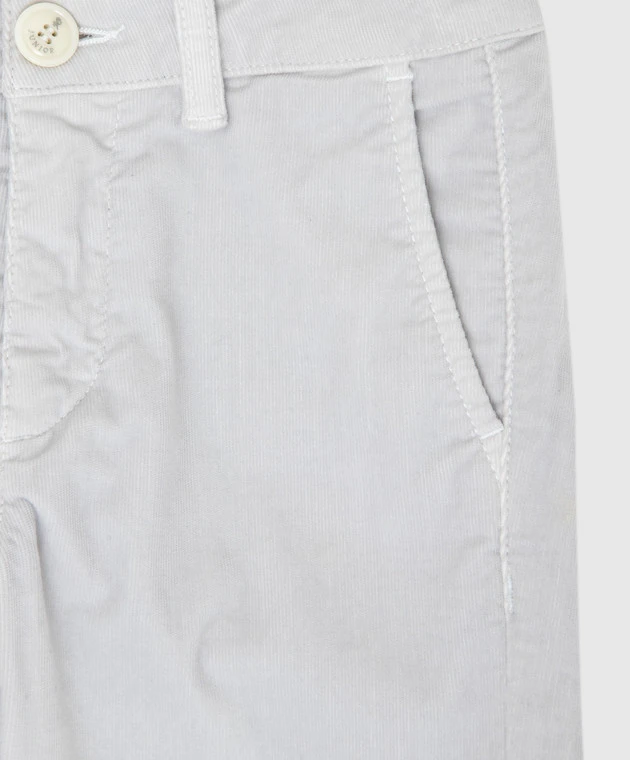 Children's Light Gray Corduroy Pants 3 Children's Light Gray Corduroy Pants - Image 3