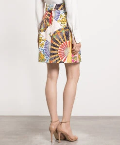 Dolce & Gabbana Beige Printed Skirt -Summer Fashion Clothing f3b818cf 724a 4d67 82bc a9e97936cf49