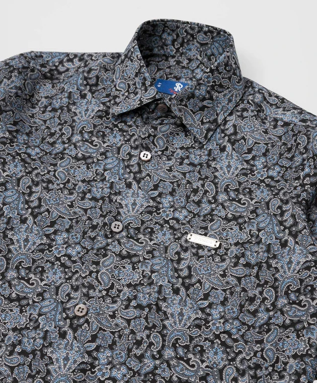 Paisley Pattern Children's Silk Shirt 3 Paisley Pattern Children's Silk Shirt - Image 3