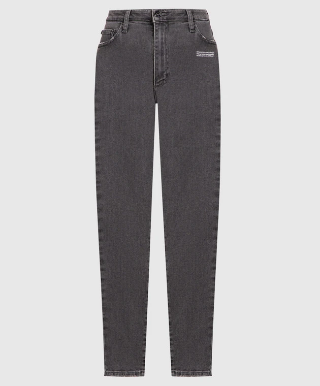 Off-White Gray Skinny Jeans 1 Off-White Gray Skinny Jeans