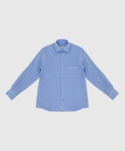 Children's Blue Linen Shirt
