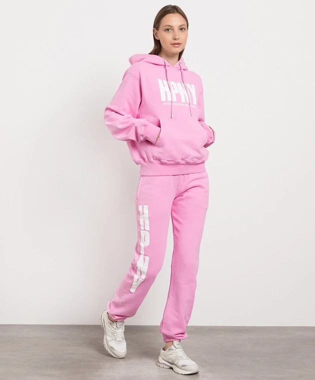 Pink Joggers With Logo Print 2 Pink Joggers With Logo Print - Image 2