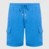 Vilebrequin Baie Man Blue Linen Cargo Shorts
