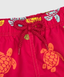Vilebrequin Children's Red Jim Swimming Shorts In A Print -Summer Fashion Clothing f5e37fe1 998b 4bb2 a171 7258dadb40ec
