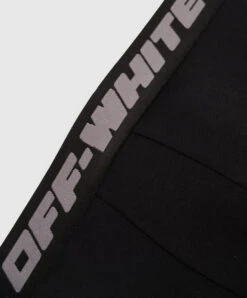 Off-White Black Boxer Briefs With A Logo Pattern -Summer Fashion Clothing f625e61f f176 4973 be1f 41035edfef6a