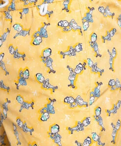Yellow Printed Swim Shorts -Summer Fashion Clothing f68e0201 186e 4d25 a8c0 d8022d14e7f3