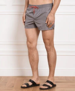 Dolce & Gabbana Gray Swim Shorts With DG Logo Print -Summer Fashion Clothing f7291fc7 5b9f 432b ade1 e7b4cbd2513d