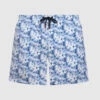Blue Tie-dye Swim Shorts