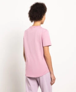 Max Mara Paride Pink T-shirt With Logo Embroidery -Summer Fashion Clothing f7f3717a 3552 4900 8b89 6d249be12a32