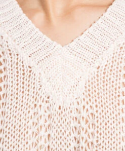 Peserico Pink Openwork Vest With Sequins -Summer Fashion Clothing f88daa87 5e64 4fd6 acfc fd11685bb756