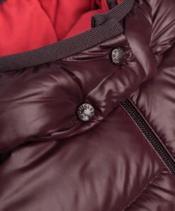 Brouffier Children's Burgundy Down Jacket With A Logo Patch -Summer Fashion Clothing fa5f16f6 06b5 4332 8358 283836a1d120