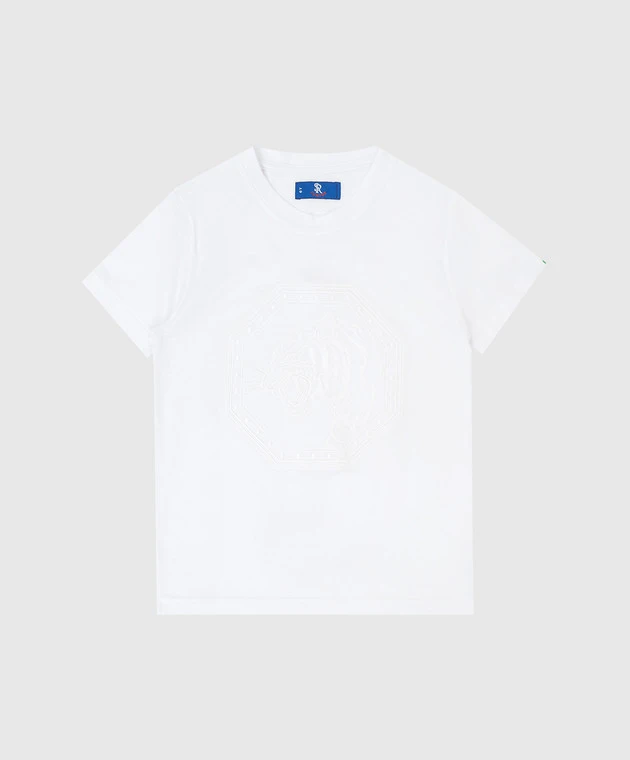 Children's White T-shirt With Embroidery 1 Children's White T-shirt With Embroidery
