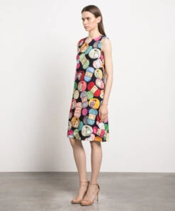 Dolce & Gabbana Black Midi Dress In A Branded Print 7 Dolce & Gabbana Black Midi Dress In A Branded Print -Summer Fashion Clothing fcf05c7e 01ff 464b 84d3 9198324ab3bb